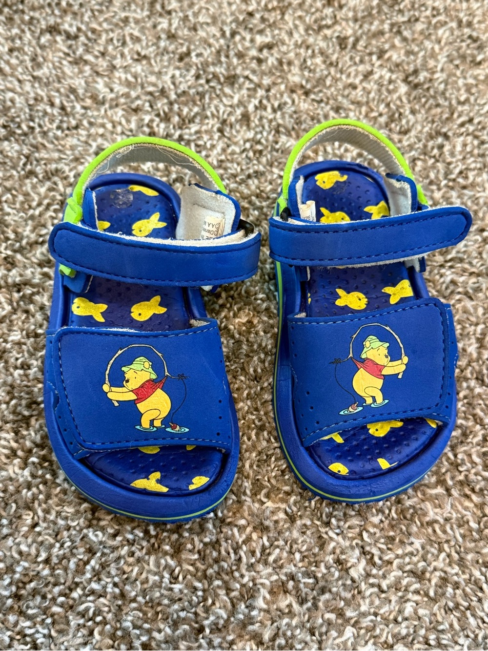 Vintage 90s Y2K Disney Winnie Pooh Tigger Toddler Size 8 Summer Sandals